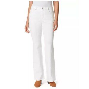 Gloria Vanderbilt Womens White Amanda High Waisted Bootcut Jeans Sz 16 New